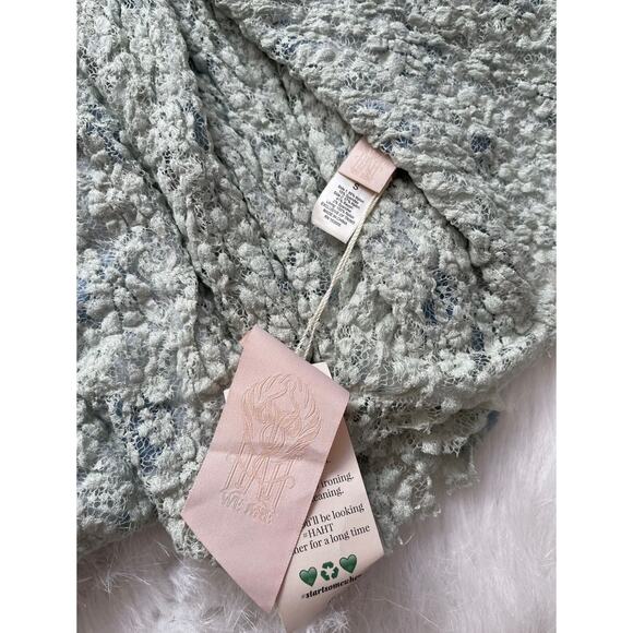 We are HAH Make it a Double Lace Robe French Blue Reversible Size Small - NWT - Picture 6 of 10